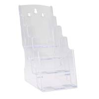 Brochureholder bnt klar A6 4 rum t/bord 730x390x580mm