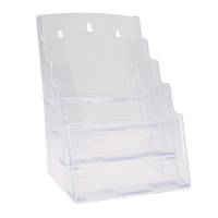 Brochureholder bnt klar A5 4 rum bord/væg 730x380x620mm
