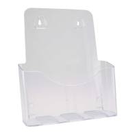 Brochureholder bnt klar A4 1 rum bord/væg 297x210mm