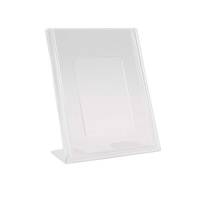 Brochuredisplay bnt klar A7 L-form t/bord 74x105mm