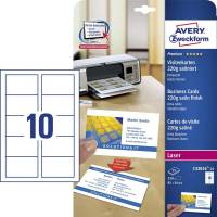 Visitkort Avery laser satin 220g 250/pak C32016-25