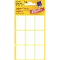 Etiket Avery hvid 38x24mm 63stk/pak 3045