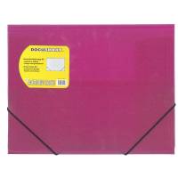 Plastmappe bnt Docusmart pink m/3 klapper