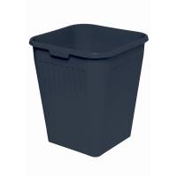 Papirkurv Orth 25 L firkantet plast sort