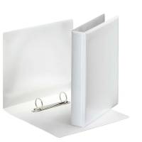 Hobbymappe Esselte hvid 25mm A5 m/lomme 2-rings rund