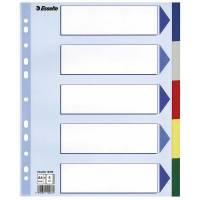 Faneblade Esselte A4 Maxi plast 5-delt 15266