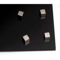 Magneter t/glastavle cube stål Super Strong 10x10mm 4stk/pak