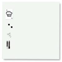 Glastavle Naga magnetisk 1000x1000mm hvid