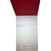 Bestillingssedler m/r&oslash;dt tryk 11x19,5cm 100bl RK15