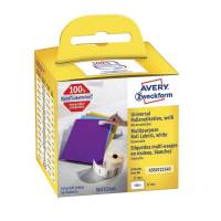 Universaletiket Avery aftagl 57x32mm 500stk/rul