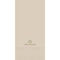 Servietter Tork 2-lags 1/8 fold natur 33cm 200stk/pak