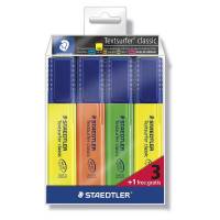 Tekstmarker STAEDTLER 364 ass. Textsurfer Classic 3+1/sæt