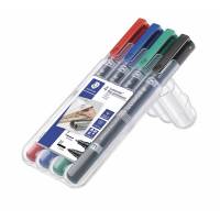 Marker STAEDTLER Lumocolor Duo ass. F 0,6mm /M 1,5mm 4stk/sæt