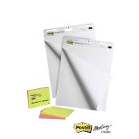 Post-it Super Sticky Meeting Chart 2blk + 4 Meeting Notes