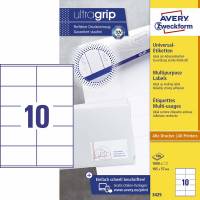 Universaletiket Avery 3425 perm. 105x57mm 1000stk/pak