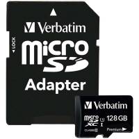 Micro SDXC kort Verbatim 128GB Class 10 m/adapter