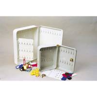 N&oslash;gleskab metal B&uuml;ngers hvid t/20 n&oslash;gler