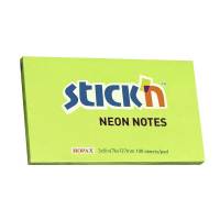 Notes Stick'N NEON grøn 76x127mm 100blade