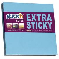 Notes Stick'N Extra Sticky blå 76x76mm 90blade
