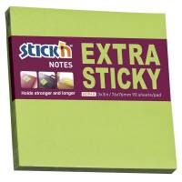 Notes Stick'N Extra Sticky grøn 76x76mm 90blade