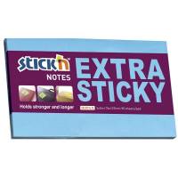 Notes Stick'N Extra Sticky blå 76x127mm 90blade