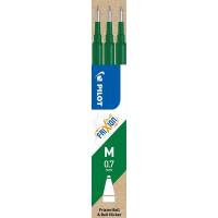 Refill Pilot FriXion grøn 0,7 medium 3-pack