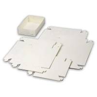 Kageæske hvid 185x185x50mm 250stk/pak