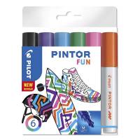 Marker Pilot Pintor assorteret medium Fun Mix 6stk/pak