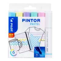 Marker Pilot Pintor assorteret medium Pastel Mix 6stk/pak