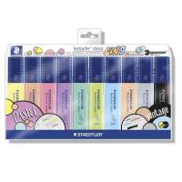 Tekstmarker STAEDTLER 364 ass. pastel/vintage 10stk i etui
