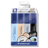 Tekstmarker STAEDTLER 364 ass. vintage 4stk i etui