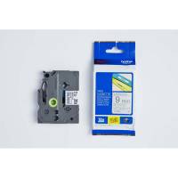 Labeltape Brother TZe-M921 9mmx8m sort p&aring; mat s&oslash;lv