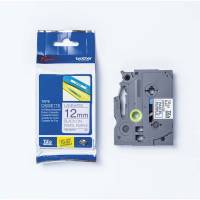 Labeltape Brother TZe-MQF31 12mmx4m sort/pastel lilla