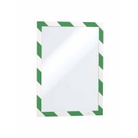 Skilt Duraframe Security A4 m/grøn/hvid ramme 2stk/pak