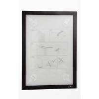 Skilt Duraframe Wallpaper A4 sort aftagelig inforamme 1stk