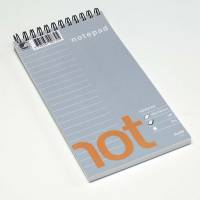Notesblok Bantex 102x210mm lin. Wire-o spiral 70g 100blade