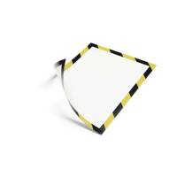 Skilt Duraframe Magnetic A4 gul/sort 5stk/pak