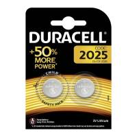 Batteri Litium Duracell Electronics CR2025 knapcelle 3V 2-pak