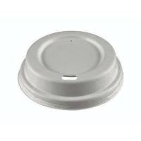 Låg t/kaffebæger 12/16oz bagasse hvid 1000stk/kar