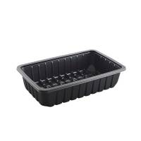 Kødbakke K 81­60S 262x161x59mm 1800ml sort PP 300stk/krt
