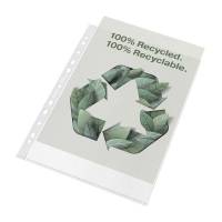 Plastlomme Esselte Recycled A4 70my m. præg 100stk/pak