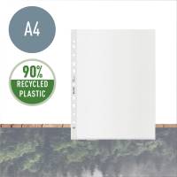 Plastlomme Leitz Recycle A4 Maxi 100my PP 25stk/pak