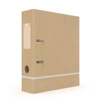 Brevordner Oxford Touareg A4 80mm genbrugs karton Nature