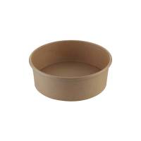 Salatbowle pap brun Ø150x50mm 500ml  20 oz 50stk/pak