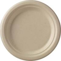 Tallerken 18cm bagasse PFAS free 50stk/pak