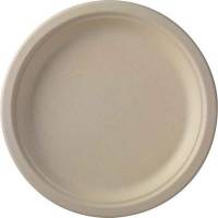 Tallerken 22cm bagasse PFAS free 50stk/pak