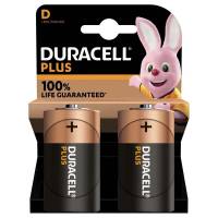 Batteri Duracell Plus Power D alkaline 2stk/pak