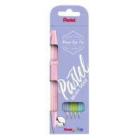 Fineliner Pentel SES15P-4 Brush Sign Pen PASTEL 4stk