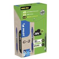 Gelpen Pilot G-2 Green Pack 0,7mm blå 12stk + 12refills