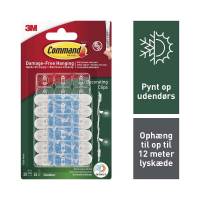 Clips til udend&oslash;rs dekoration Command 17026H-AW